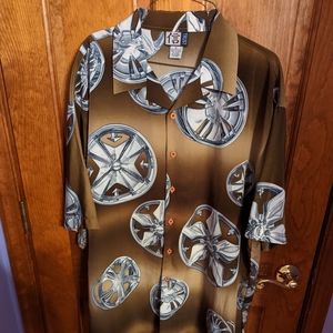 Trust men's button-up rim shirt